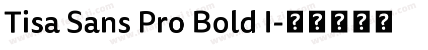 Tisa Sans Pro Bold I字体转换